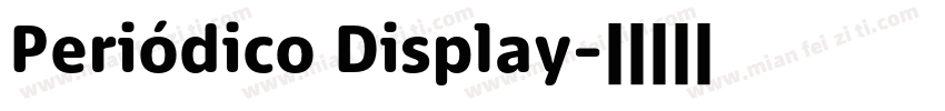 Periódico Display字体转换